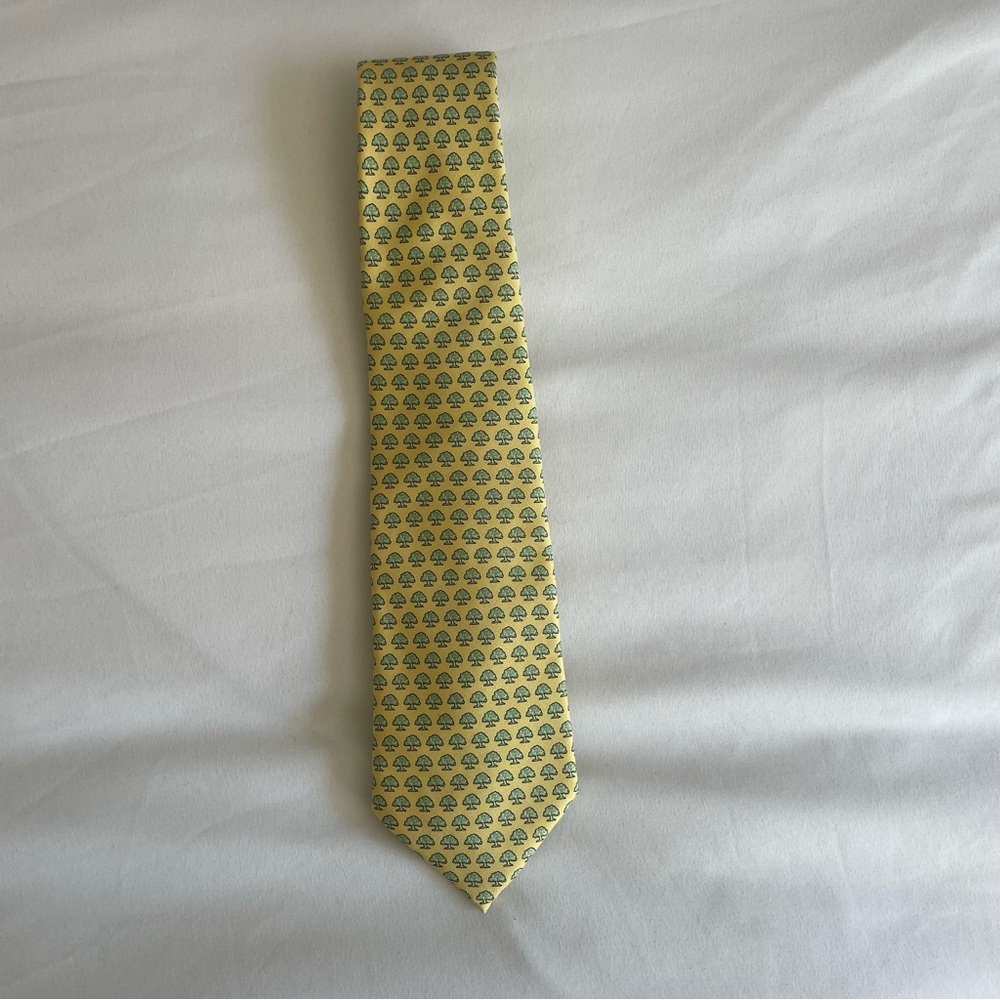 Vineyard Vines 100% Silk John's Island Club Florida Tree Custom Collection Tie - Picture 3 of 11